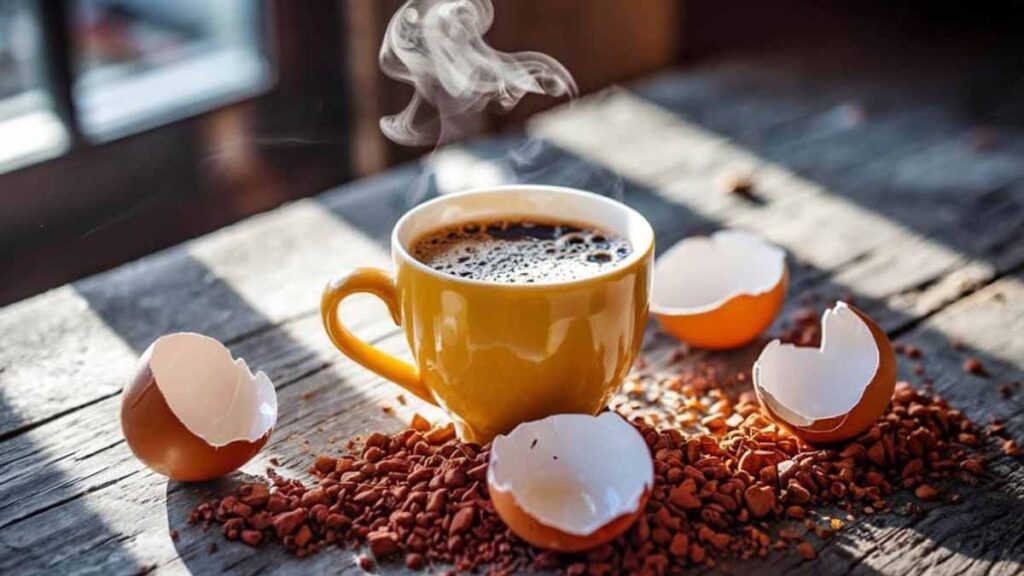 Des coquilles d’œufs avec du café : un mélange approuvé par les experts, découvrez pourquoi
